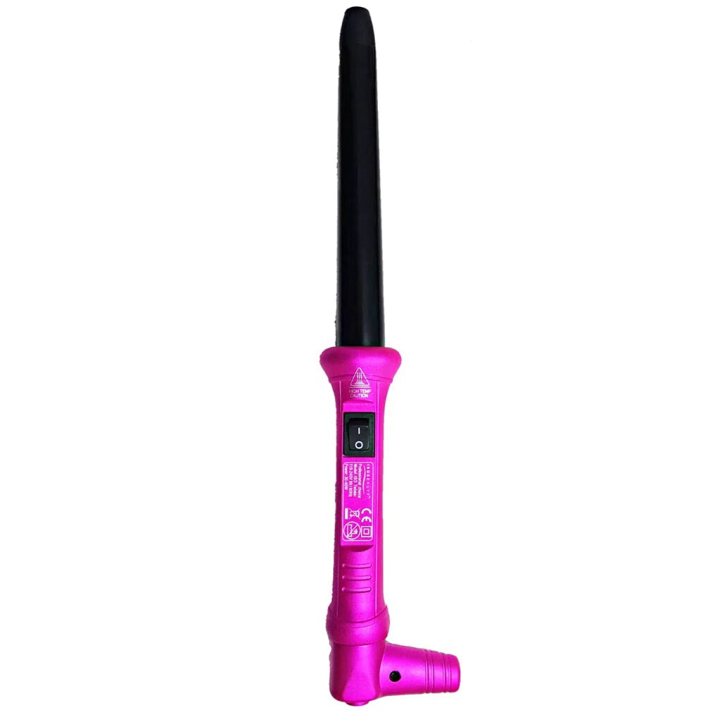 25-18mm Metallic Pink w/Cool Tip "Tapered" | Curl Wand