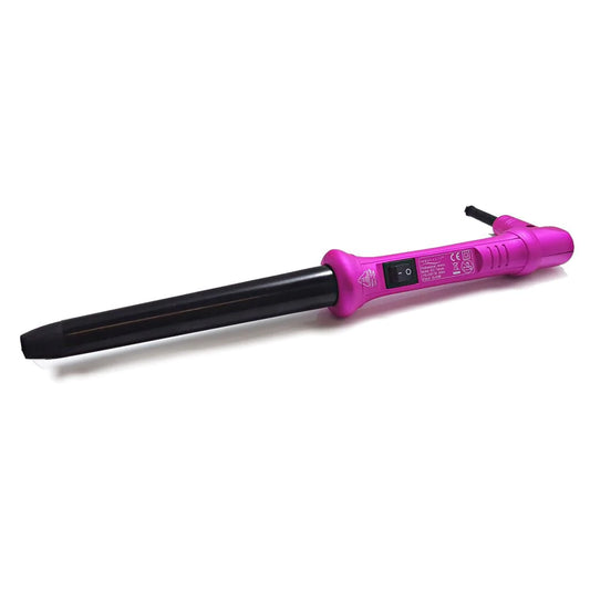 25-18mm Metallic Pink w/Cool Tip "Tapered" | Curl Wand