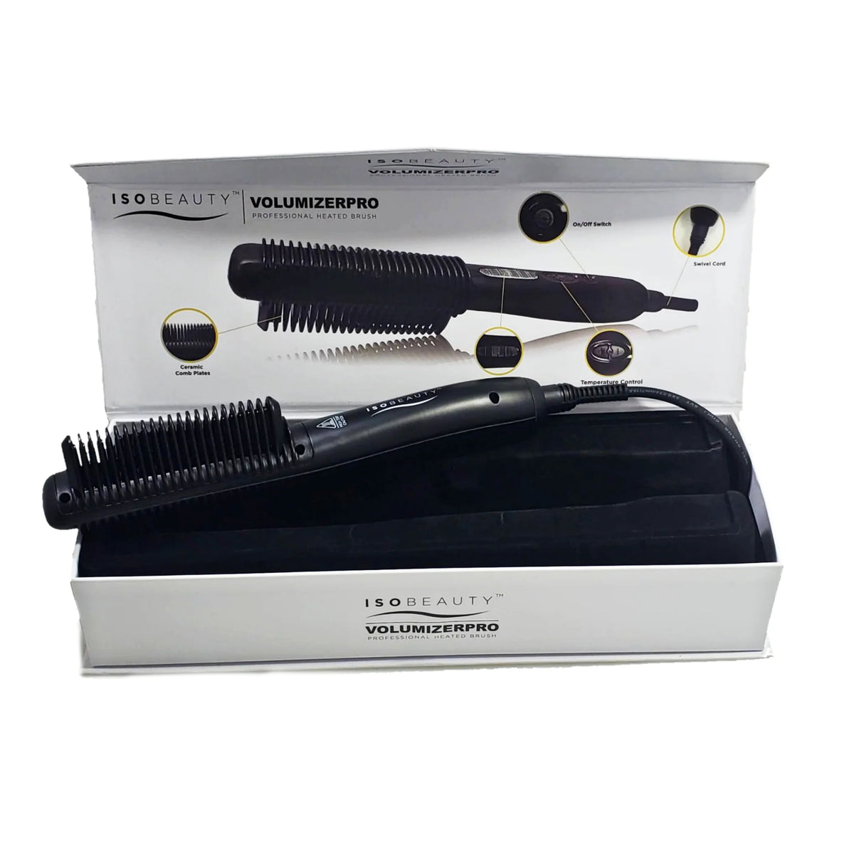 Black Volumizer Pro | Heated Brush – Hairbeast display picture 1